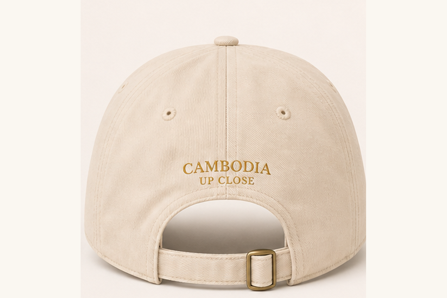 Back view for the Cambodia Up Close collection.