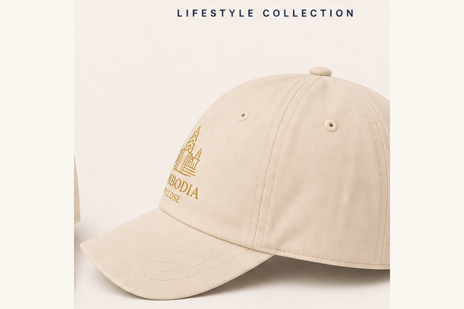 Side view for the Cambodia Up Close collection.