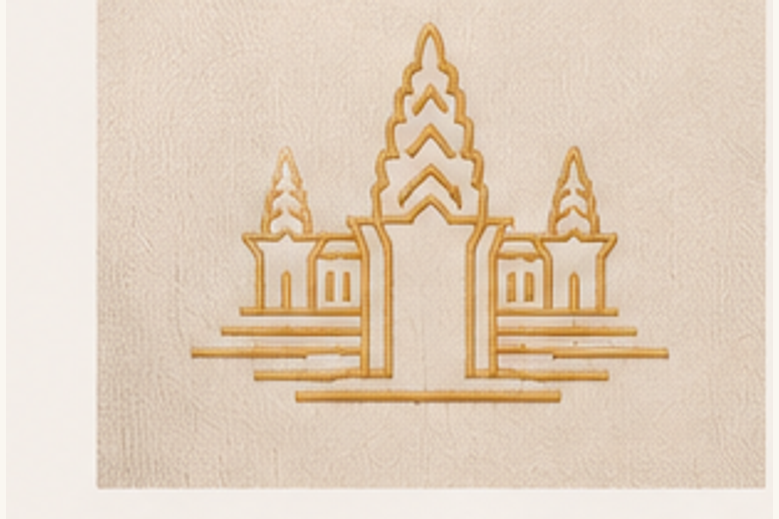 Embroidery detail for the Cambodia Up Close collection.