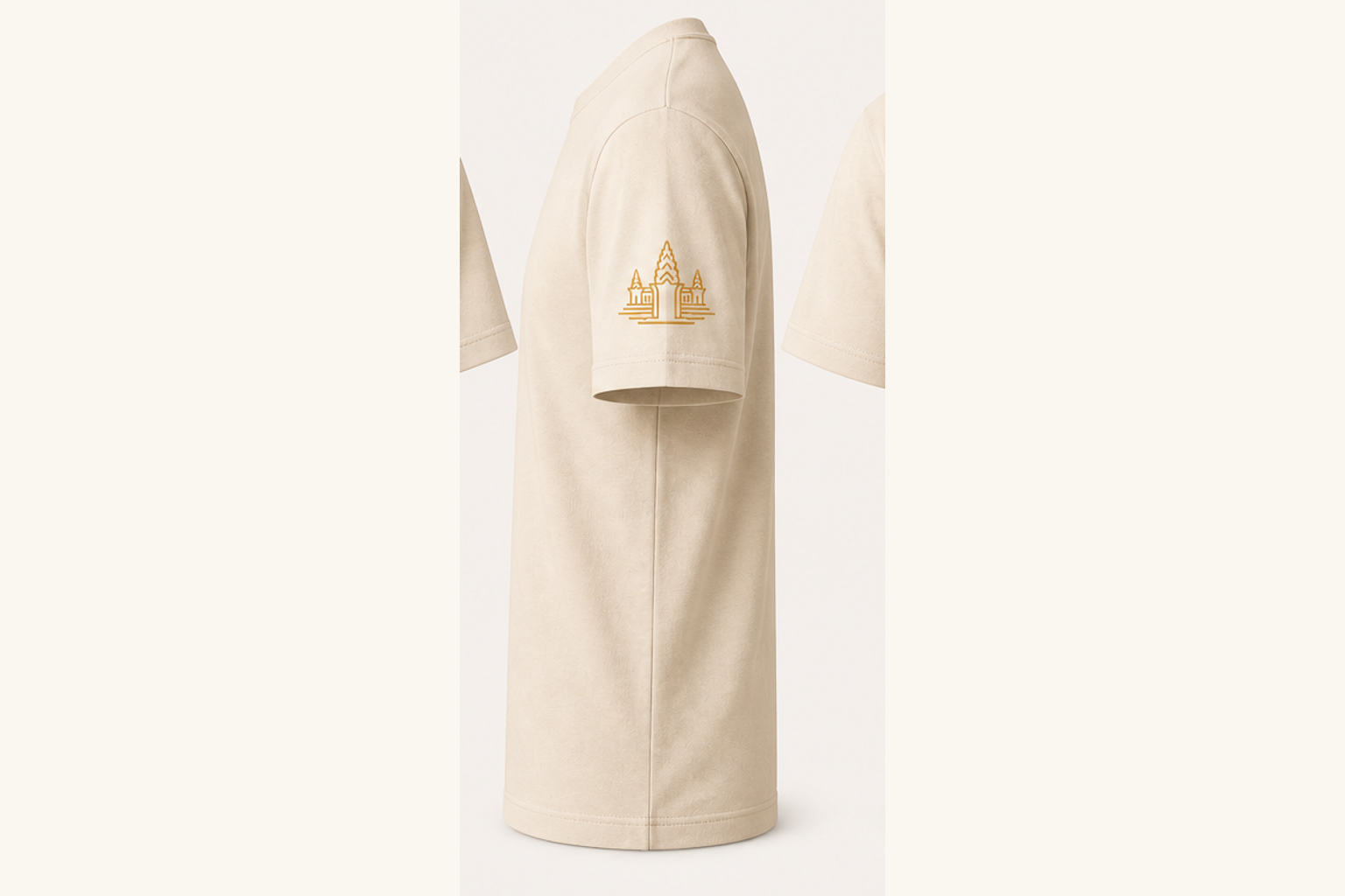 Cream side view for the Cambodia Up Close collection.